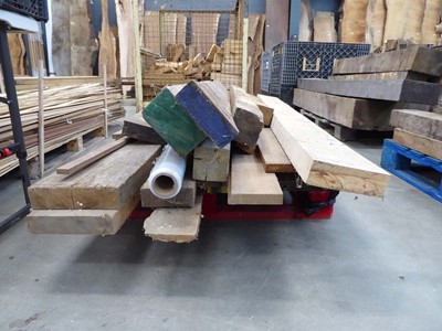 Lot 4283 - Pallet of various timbers including mahogany,...