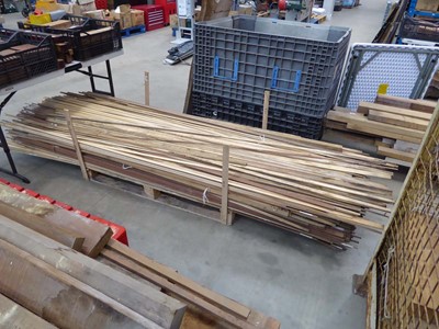 Lot 4284 - Stillage of various beech and mahogany timber...