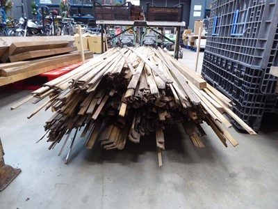 Lot 4284 - Stillage of various beech and mahogany timber...