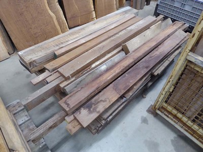 Lot 4286 - Large pallet of mainly red hardwood timbers
