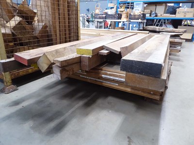 Lot 4286 - Large pallet of mainly red hardwood timbers