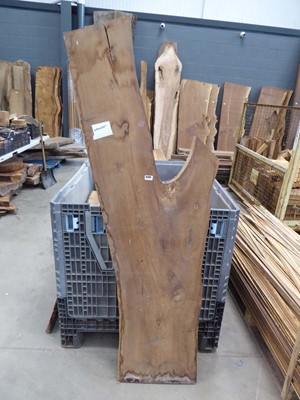 Lot 4292 - Piece of waney edge English walnut, approx. 40...