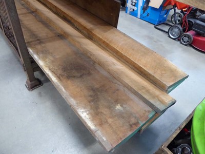 Lot 4302 - 7 large rough sawn planks of red hardwood