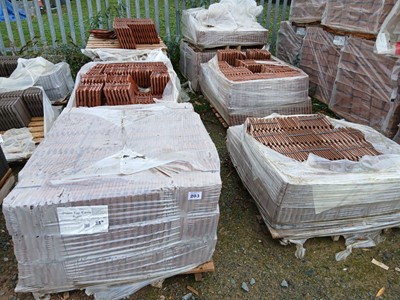 Lot 203 - Eight part pallets of plain eave rustic tiles...