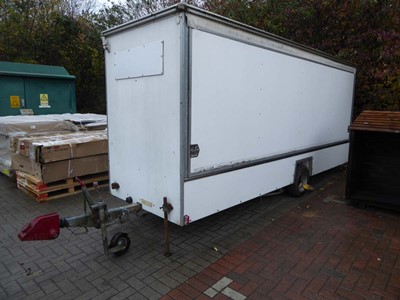 Lot 4180 - Single axle catering trailer