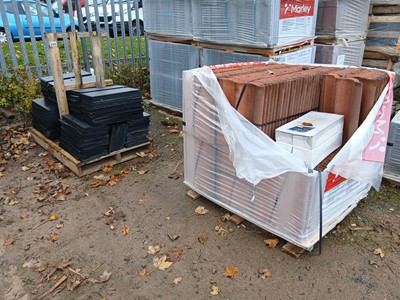 Lot 240 - Part pack of 50x25cm natural slates and near...