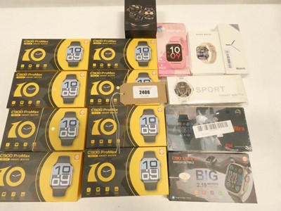 Lot 2406 - Quantity of various boxed smartwatches