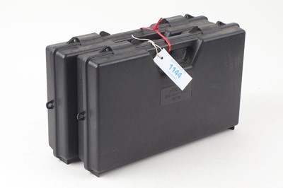 Lot 1144 - Two plastic pistol boxes