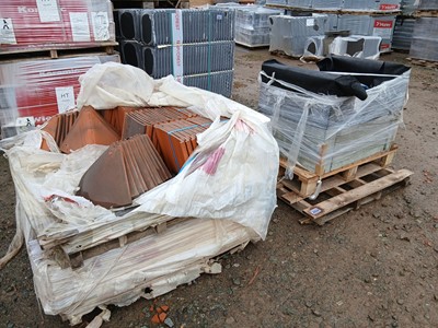 Lot 269 - Pallet of concrete slabs with sand, plus a...