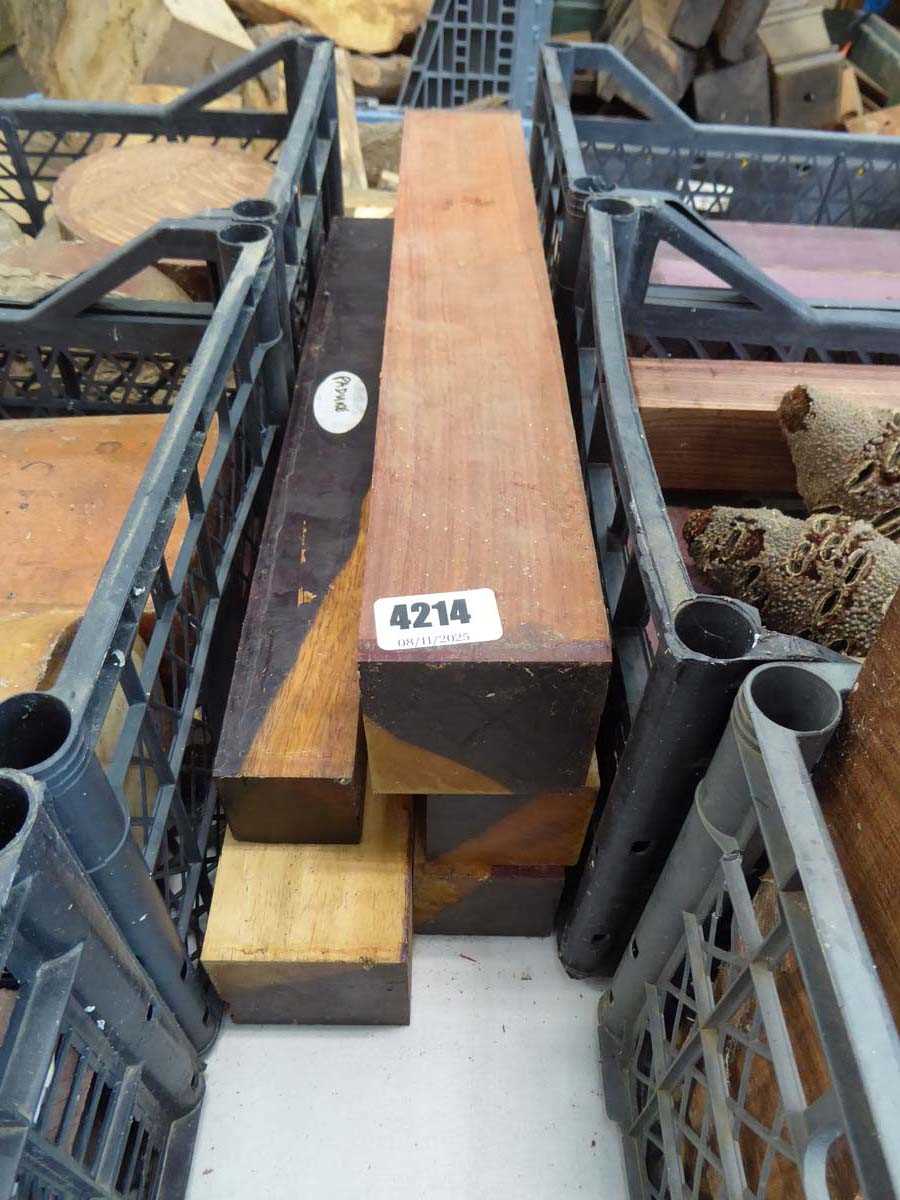 Lot 4214 - 5 pieces of padauk timber