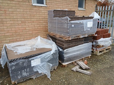 Lot 277 - Three standard pattern grey and brown concrete...