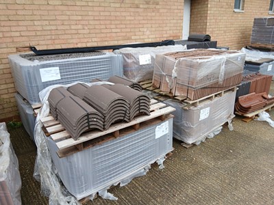 Lot 278 - Ten pallets of various concrete ridge tiles