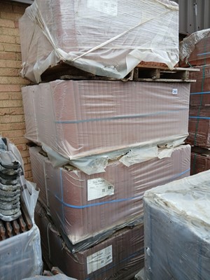 Lot 280 - Three packs of Segridge terra red concrete...