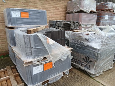 Lot 281 - Four packs & part pallet of MA ridge dark grey...