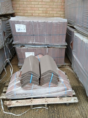 Lot 283 - Two pallets of MA ridge rustic concrete ridge...
