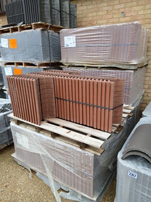 Lot 288 - Five packs of HE ridge terra red concrete...