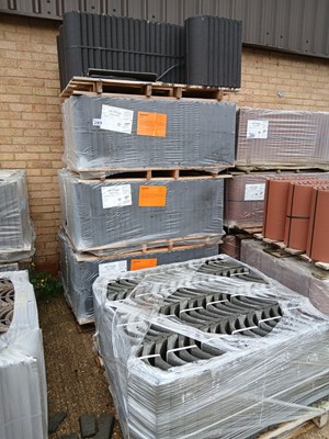 Lot 289 - Three packs of HR ridge dark grey concrete...