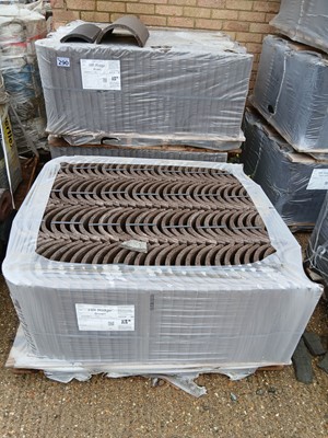 Lot 290 - Three packs of HR ridge brown concrete ridge...