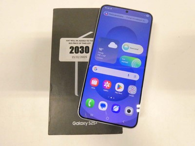Lot 2030 - Samsung Galaxy S25+ 512GB Icyblue with box and...