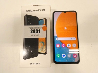 Lot 2031 - Samsung Galaxy A23 5G 64GB Black with box and...