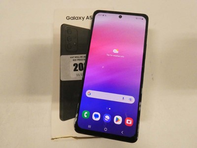 Lot 2033 - Samsung Galaxy A53 5G 128GB Black with box and...