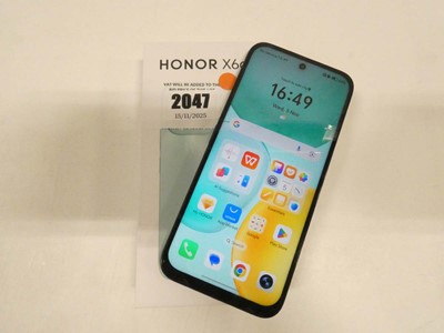 Lot 2047 - Honor X6c 128GB Black smartphone with box and...