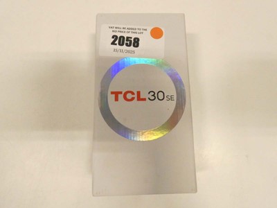 Lot 2058 - TCL 30 SE 64GB Space Grey smartphone with box...