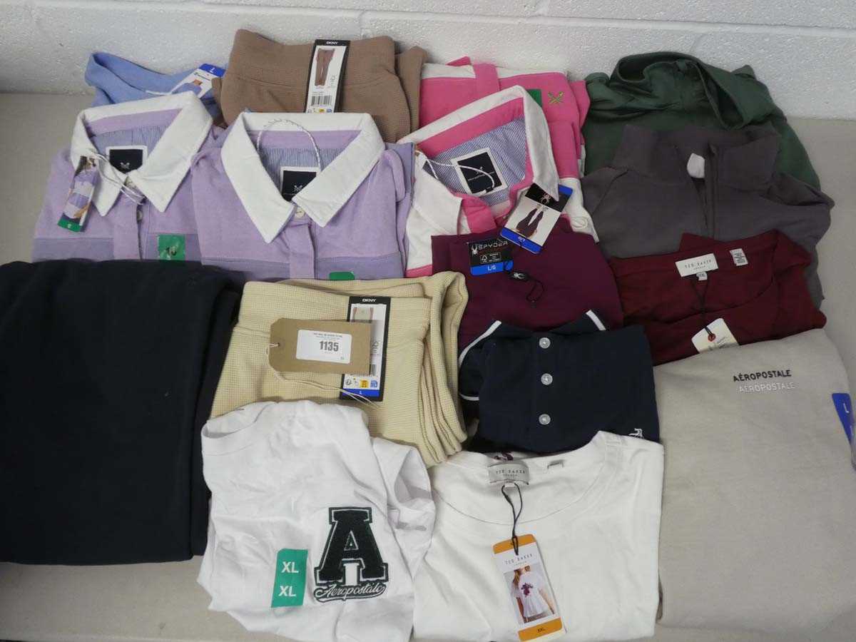 Lot 1135 - Approx. 15 branded items of clothing to...