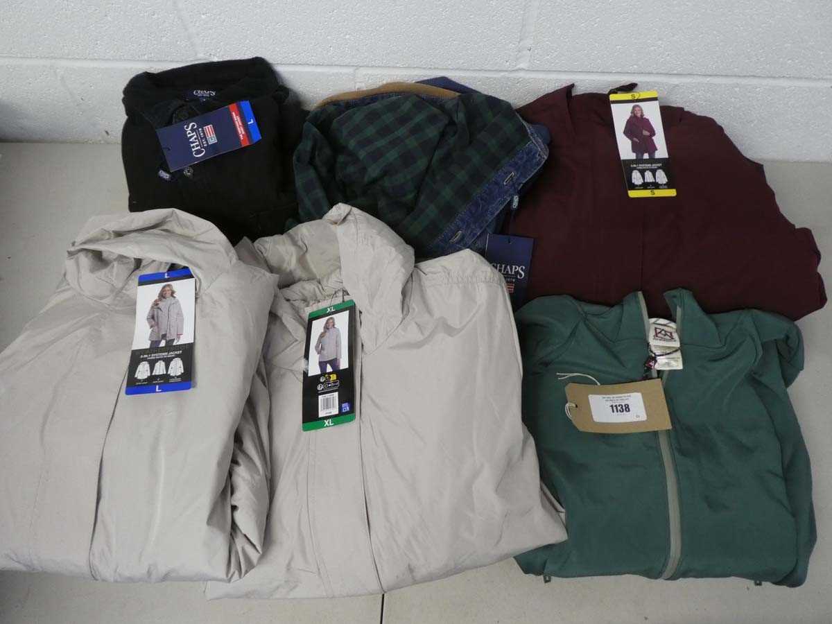 Lot 1138 - x6 mens and womens coats/jackets to include...