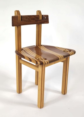 Lot 10 - A late 20th century sycamore and bubinga...