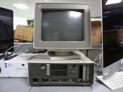 Lot 2293 - Vintage IBM 8550 PC and monitor