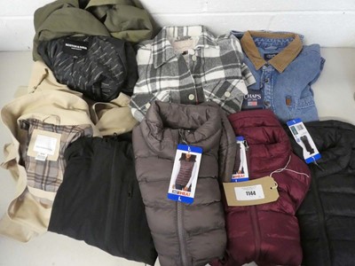 Lot 1144 - x8 mens and womens coats/jackets/gilets to...