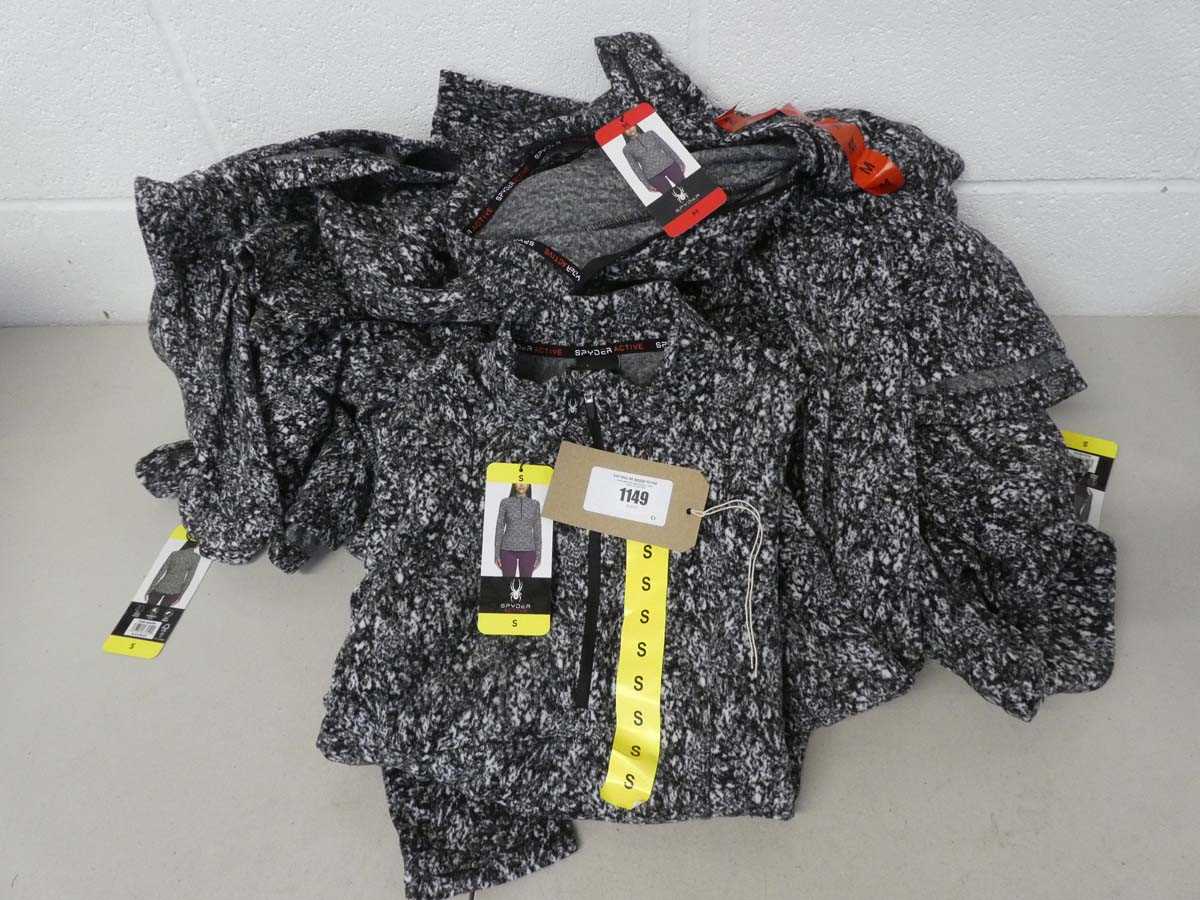 Lot 1149 - Approx. 10 ladies Spyder 1/4 zip fleeces