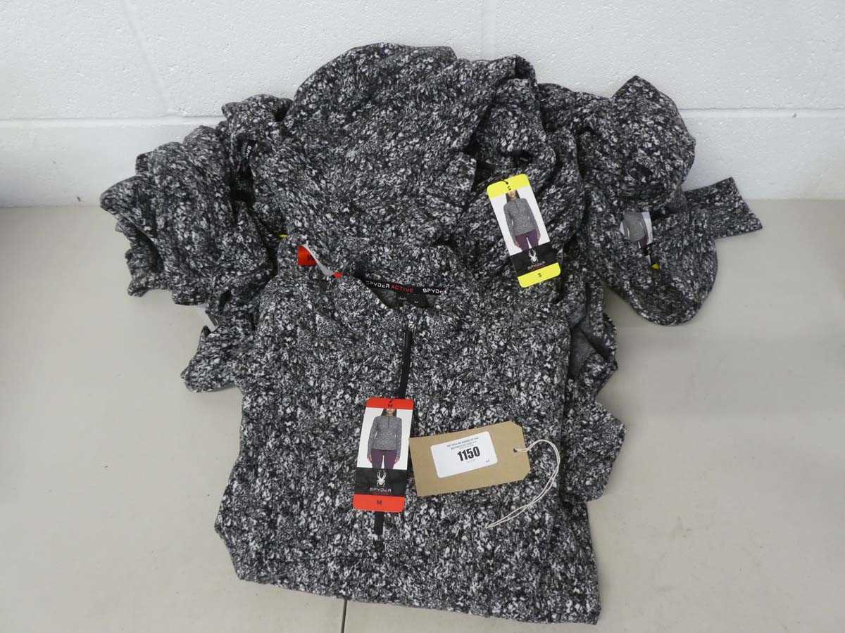 Lot 1150 - Approx. 10 ladies Spyder 1/4 zip fleeces