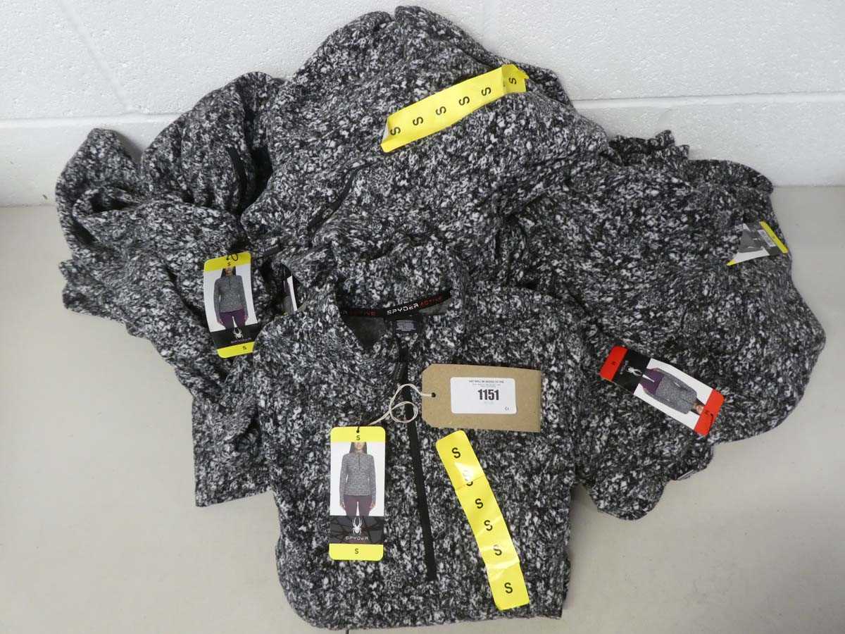 Lot 1151 - Approx. 10 ladies Spyder 1/4 zip fleeces