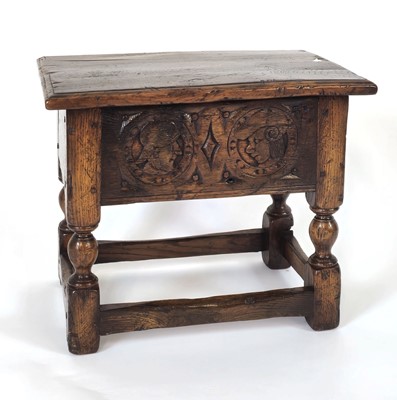 Lot 23 - A reproduction 18th century style oak joint...