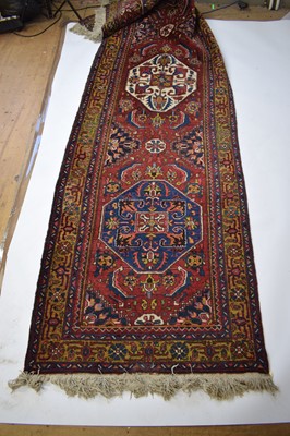 Lot 27 - A 20th century woollen carpet runner, the...