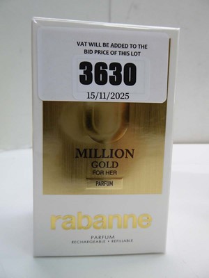 Lot 3630 - Paco Rabanne Million Gold parfum 50ml