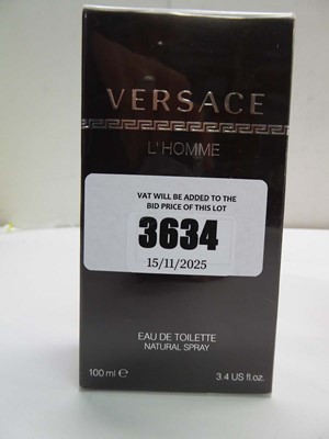 Lot 3634 - Versace L'Homme eau de toilette 100ml