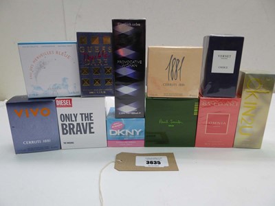 Lot 3635 - Selection of fragrances including DKYN, Diesel,...