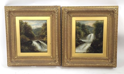 Lot 131 - 19th Century School, A gushing waterfall,...