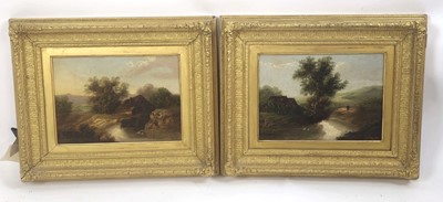 Lot 135 - Charles Morris (1861-1922), A cottage beside a...