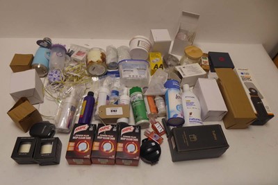 Lot 3767 - Selection of mixed items to include candles,...