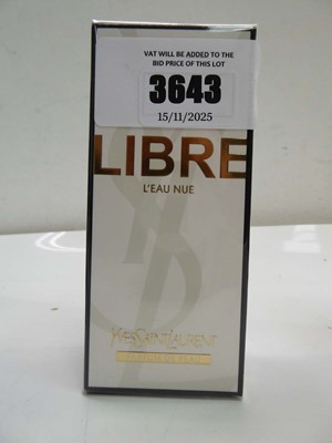 Lot 3643 - Yves Saint Laurent Libre L'eau Nue parfum 90ml