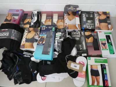 Lot 1182 - mixed lot of mens and womens underwear, socks,...