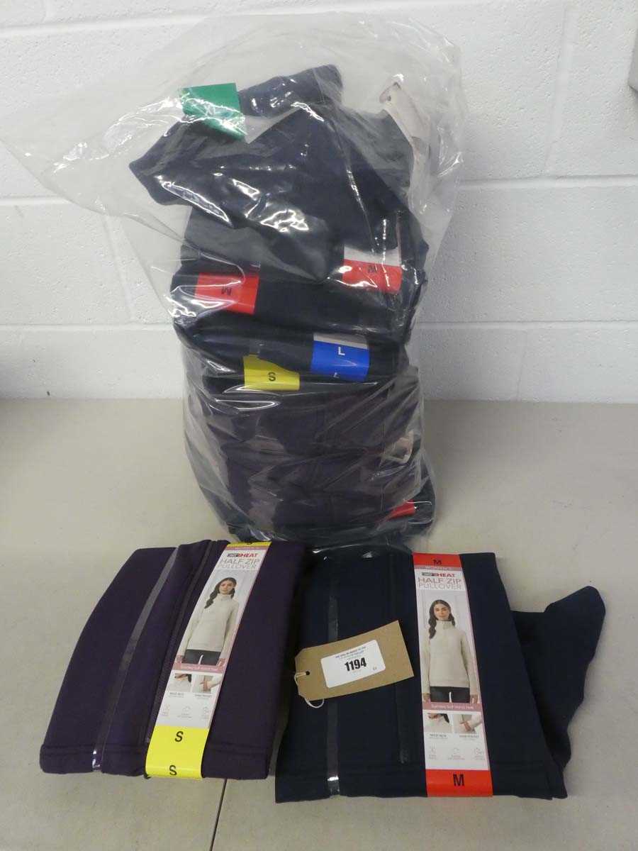 Lot 1194 - Approx. 20 ladies 32 degrees heat half zip...