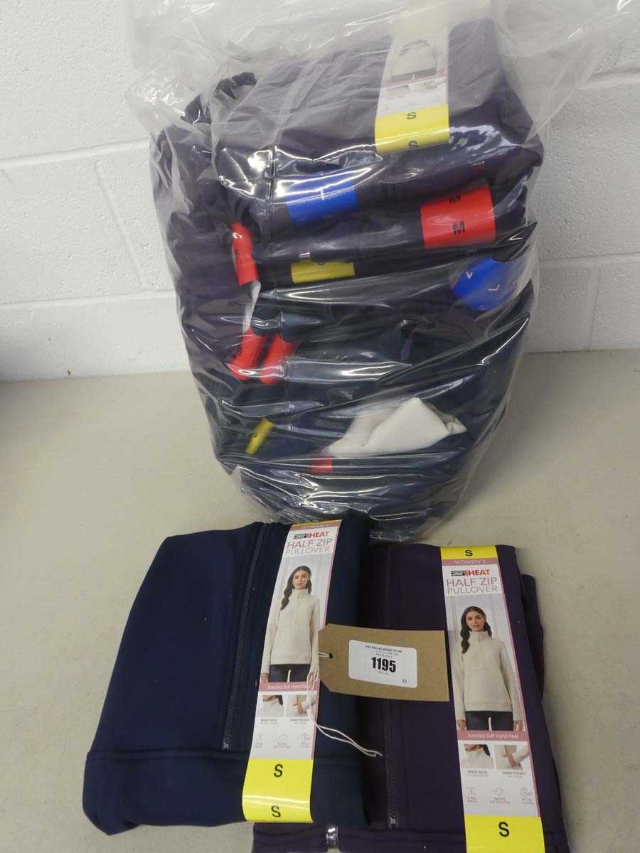 Lot 1195 - Approx. 20 ladies 32 degrees heat half zip...