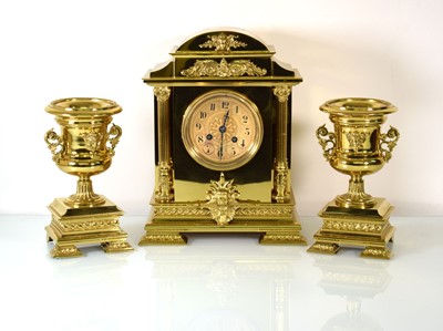 Lot 183 - A late 19th/early 20th century French mantel...