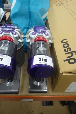 Lot 3116 - Handheld Dyson V8 with pole head, various...