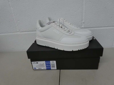 Lot 1263 - Boxed pair of DKNY trainers size UK 4.5